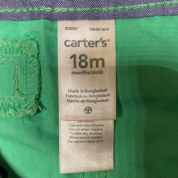 Carter’s Baby Boy Shorts - Green - 18 months - Picture 3 of 3